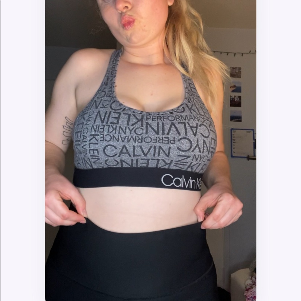 calvin klein sports bra